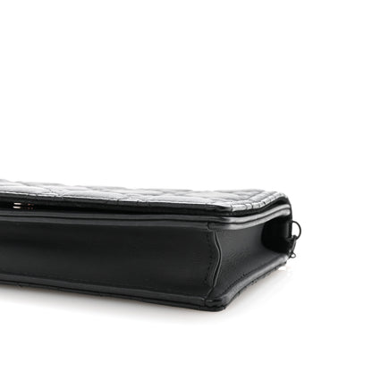 Christian Dior Ultra Matte Calfskin Cannage Lady Dior Pouch Black 10 of 10