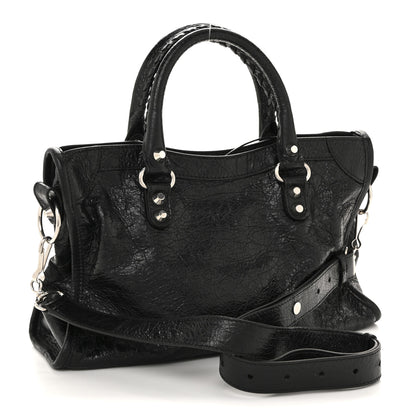 Balenciaga Agneau Arena Silver Hardware Small Le City Black 3 of 13