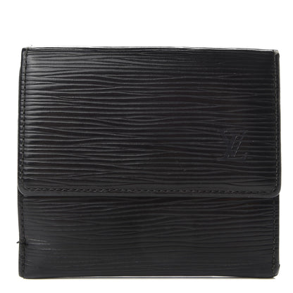 Louis Vuitton Epi Elise Wallet Black 1 of 8