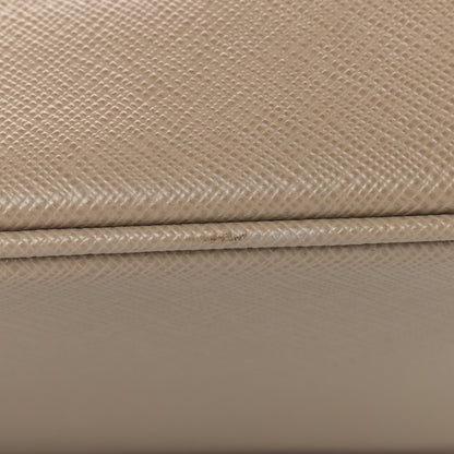 Prada Saffiano Lux Bi-Color Tote Talco Visone 12 of 15
