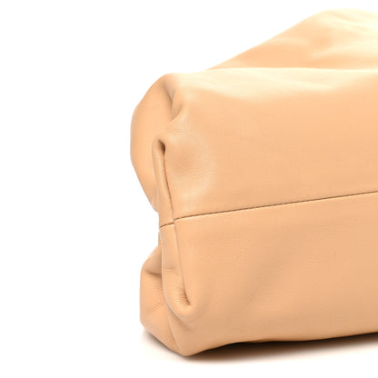 Bottega Veneta Smooth Butter Calf The Pouch Oversized Clutch Almond Almond 10 of 11