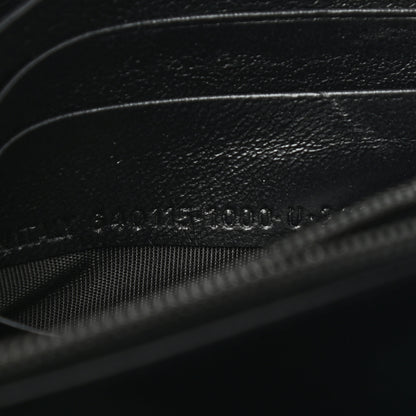 Balenciaga Grained Calfskin Neo Classic Continental Zip Around Wallet Black 7 of 8