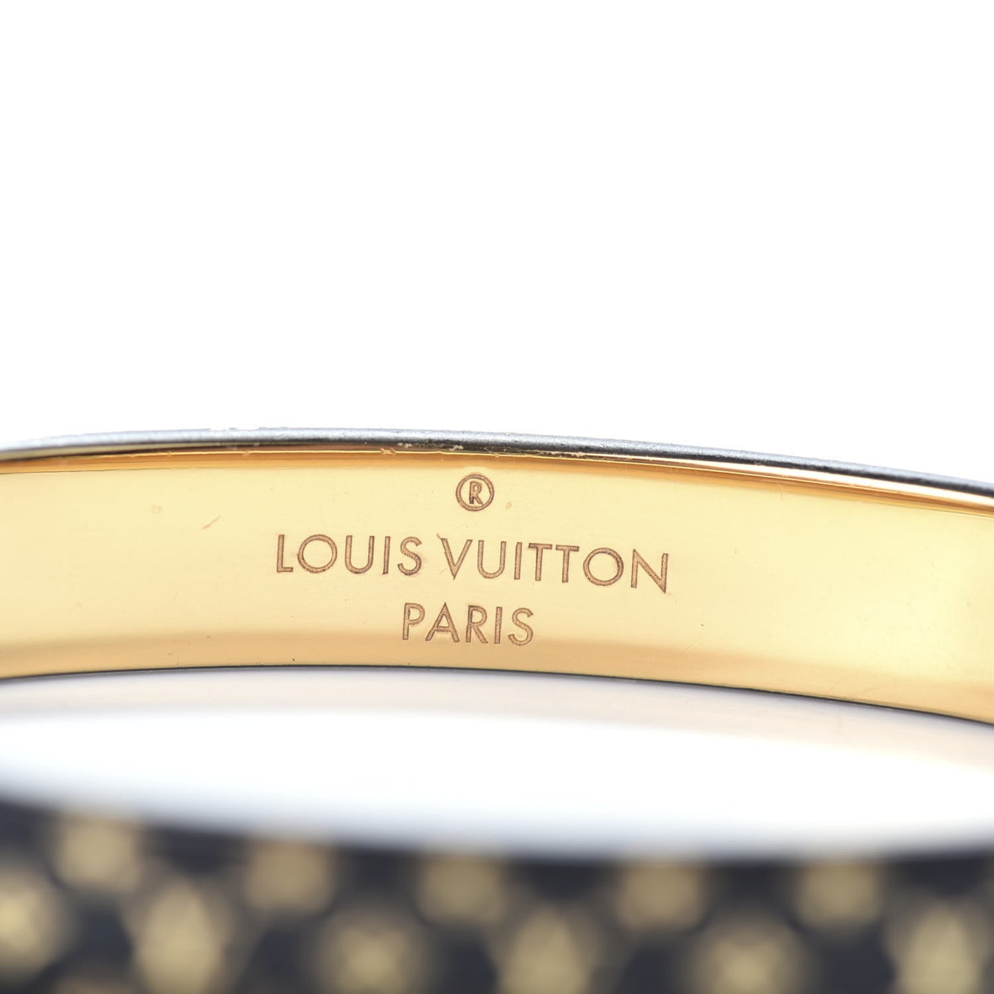 Monogram Nanogram Cuff M Black Gold