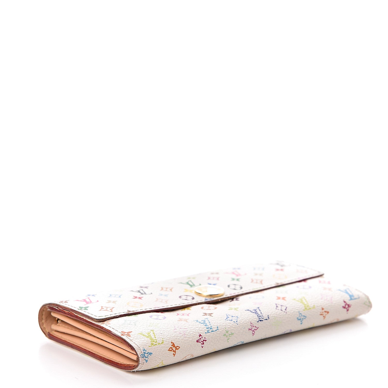 Louis Vuitton Monogram Multicolor Sarah Wallet White 4 of 16