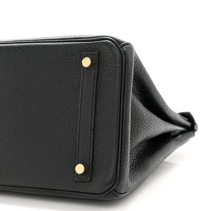 Hermes Taurillon Clemence Birkin 30 Black 10 of 13