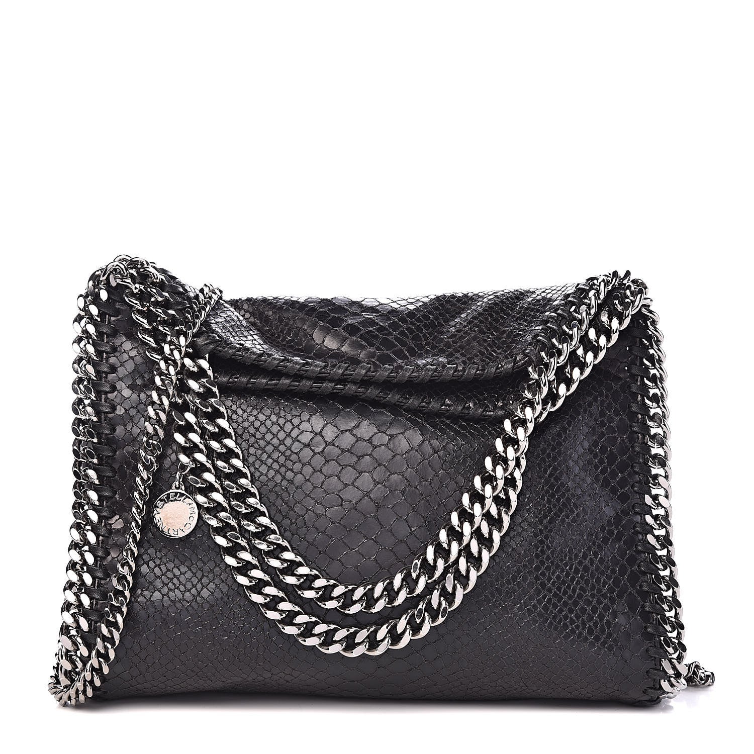 Stella McCartney Eco Python Mini Falabella Tote Black 1 of 9