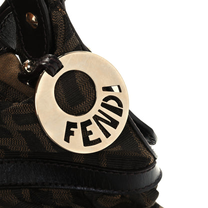 Fendi Zucca Cuoio Lucido Chef Hobo Tobacco Moro 6 of 10
