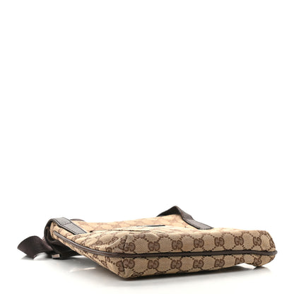 Gucci Monogram Flat Messenger Bag Dark Brown 4 of 12