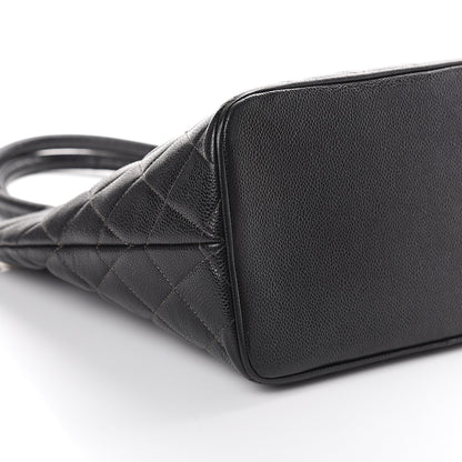 Chanel Caviar Quilted Medallion Tote Black 8 of 9