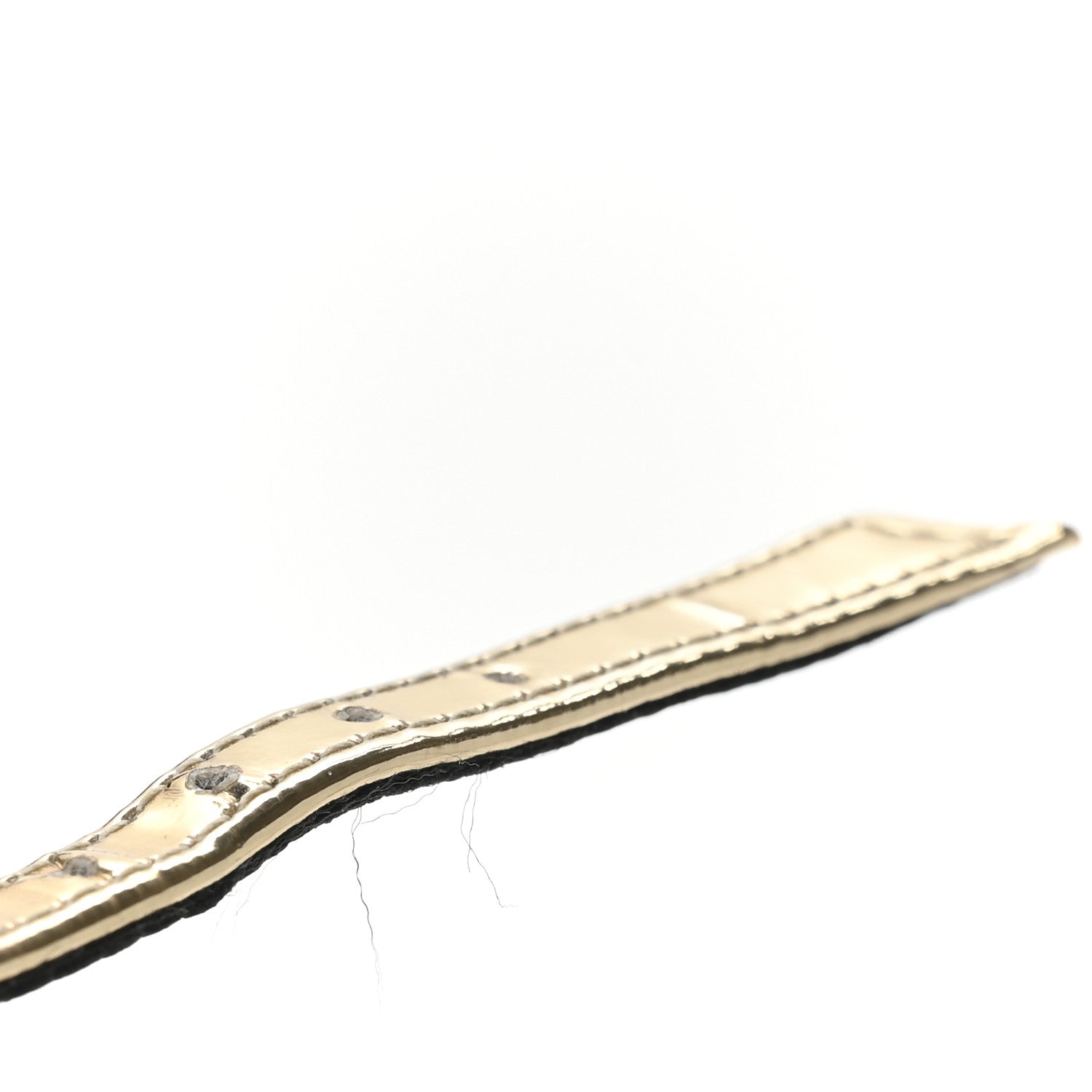 Saint Laurent Metallic Patent Pam 110 Sandals 38.5 Old Gold 8 of 8