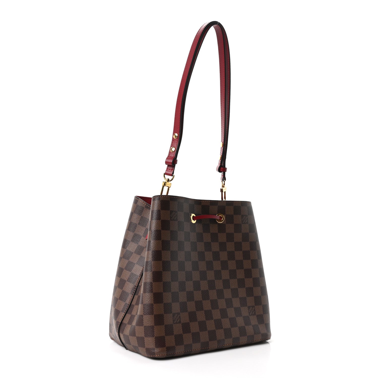 Louis Vuitton Damier Ebene Neonoe MM  Cherry Berry 2 of 8