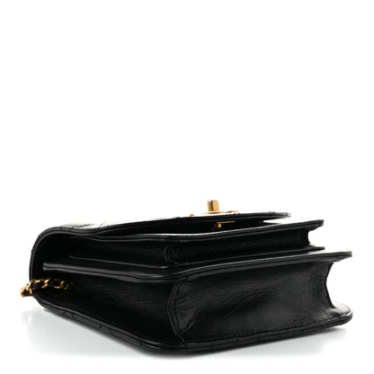 Chanel Calfskin Caviar Quilted Mini Chain Handle Flap Black 4 of 10
