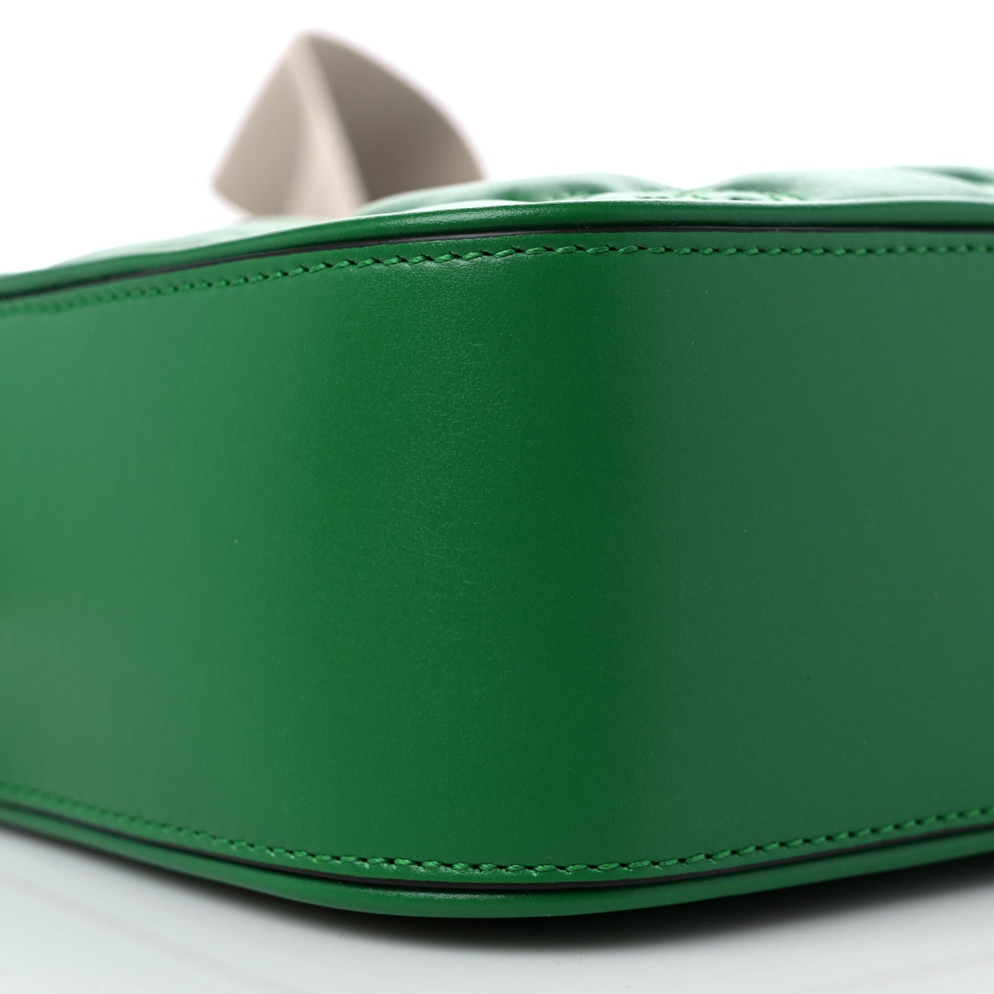 Calfskin GG Matelasse Shoulder Bag Spring Green Natural