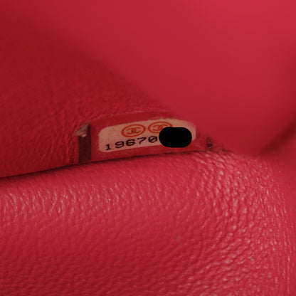 Chanel Lambskin Quilted Jumbo Double Flap Dark Pink 8 of 11