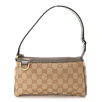 Gucci Monogram D Ring Cosmetic Case Metallic Bronze 1 of 12