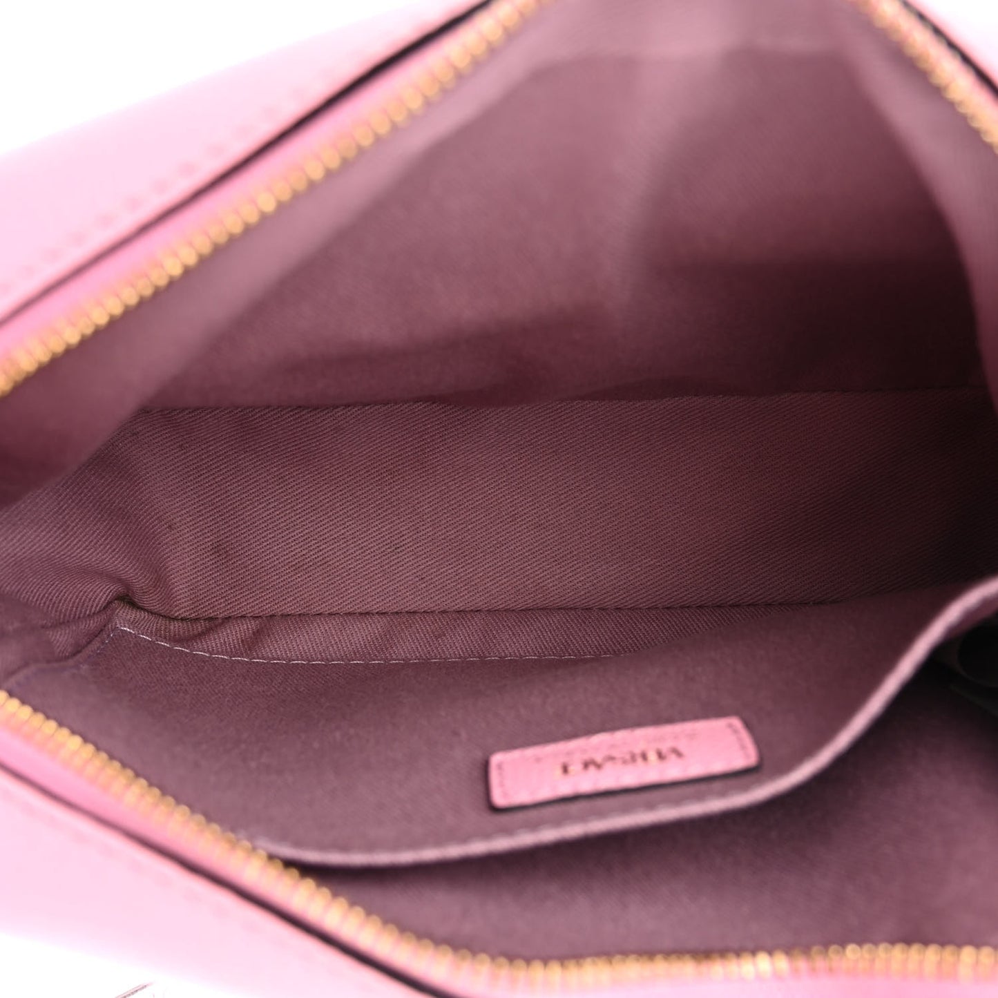 Grained Calfskin Medusa Camera Bag Pink