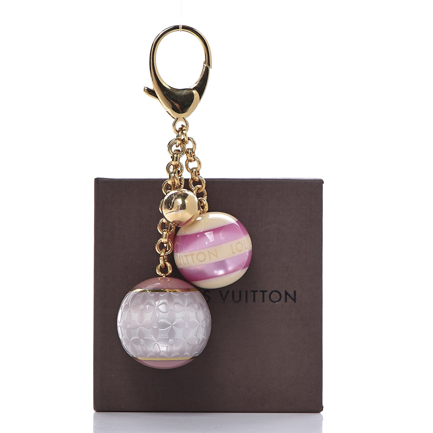 Louis Vuitton Mini Lin Bag Charm Violet 4 of 4