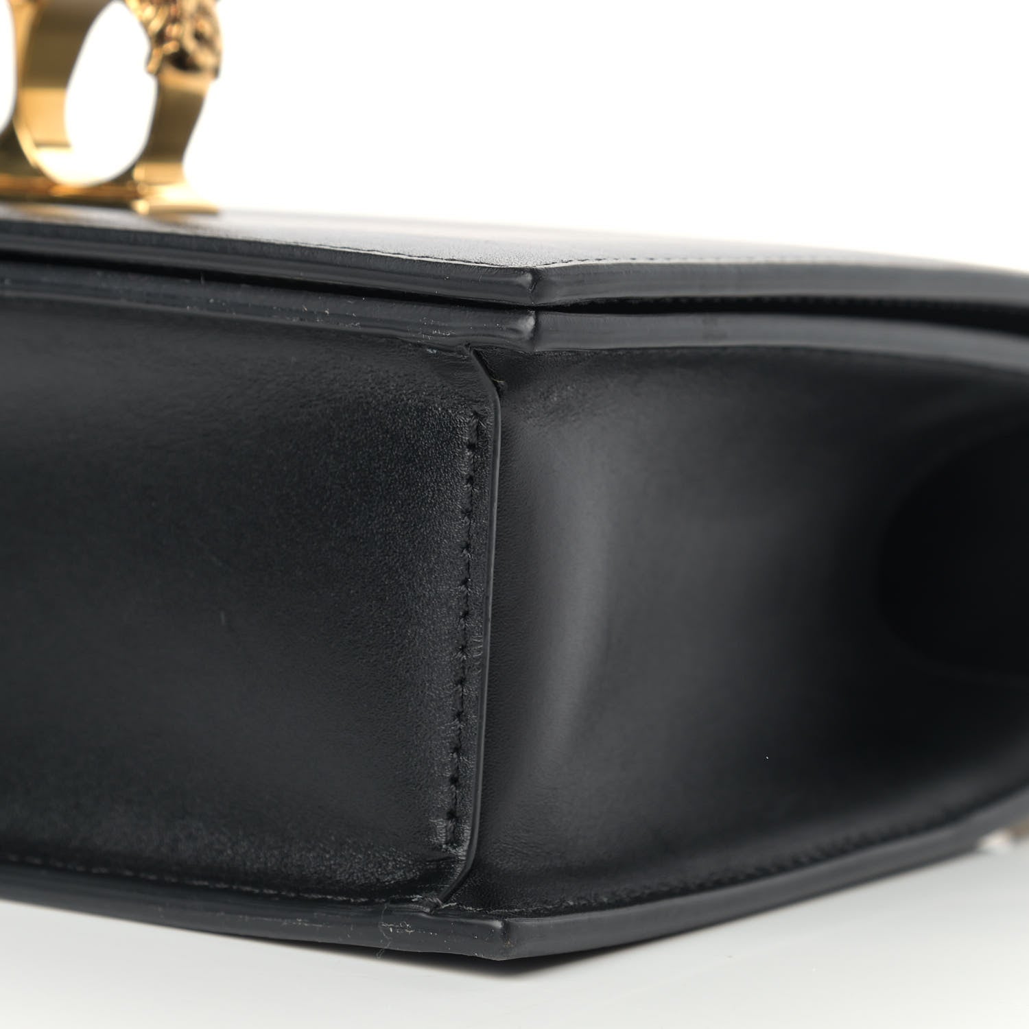 Alexander McQueen Calfskin Knuckle Shoulder Bag Black 8 of 14