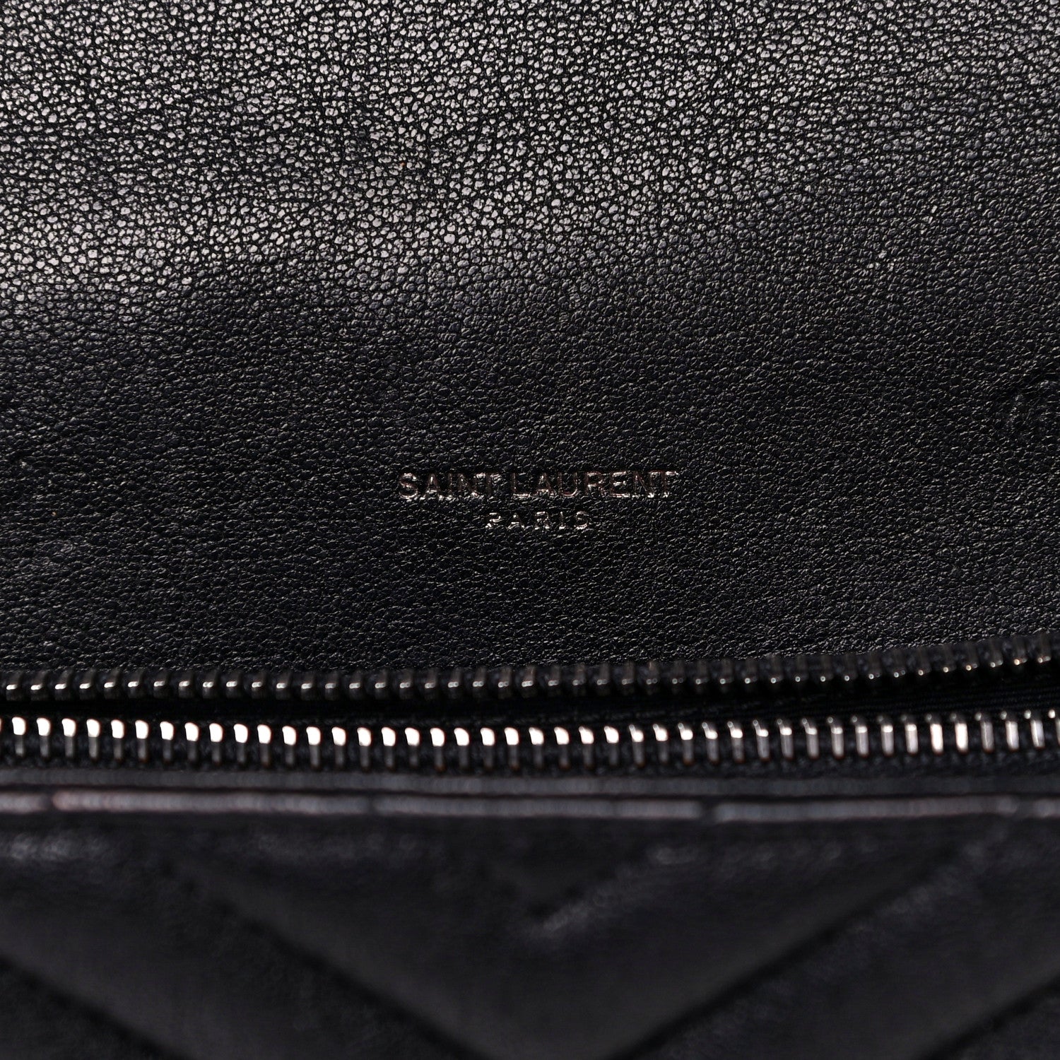 Saint Laurent Sheepskin Matelasse Chevron Monogram Medium College Bag Black 5 of 20