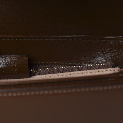 Gucci Azalea Calfskin Horsebit 1955 Shoulder Bag Brown Sugar 9 of 12
