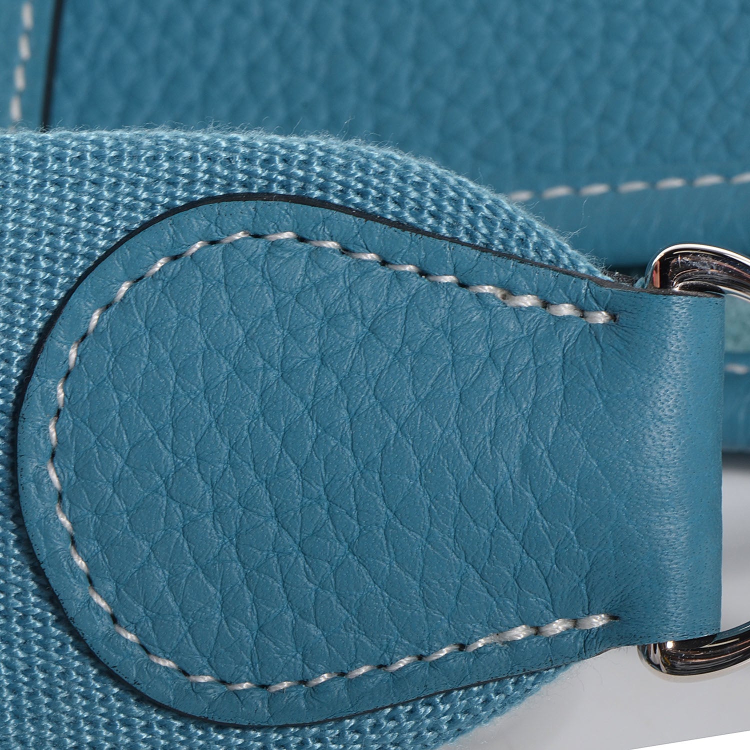 Hermes Taurillon Clemence Evelyne III GM Blue Jean 8 of 17