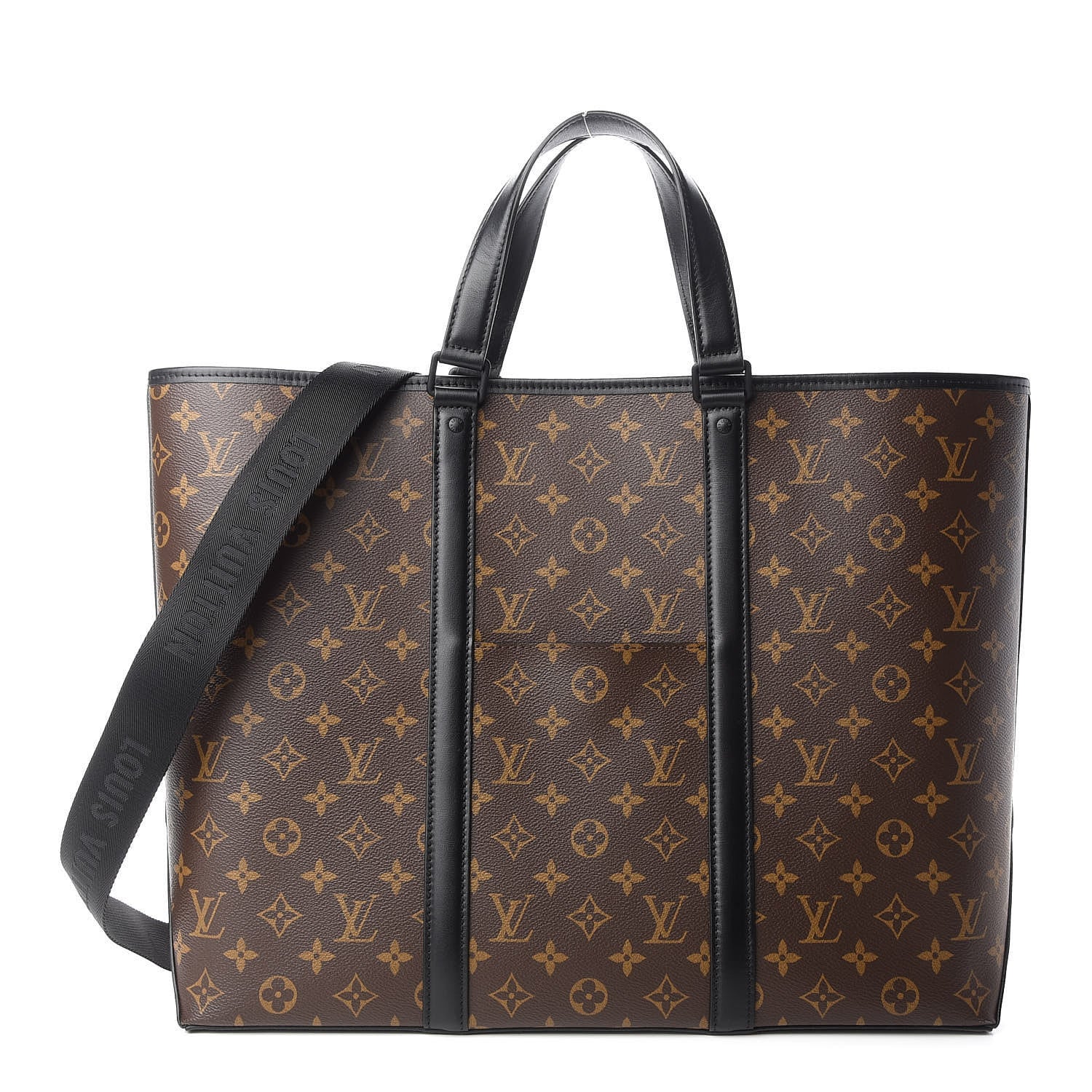 Louis Vuitton Monogram Macassar Weekend Tote GM 1 of 8