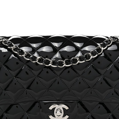 Chanel Patent Quilted Medium Double Flap Black 8 of 12