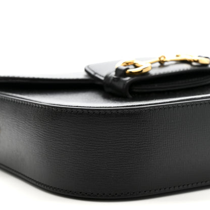 Gucci Azalea Calfskin Web Mini Horsebit 1955 Shoulder Bag Black 10 of 12
