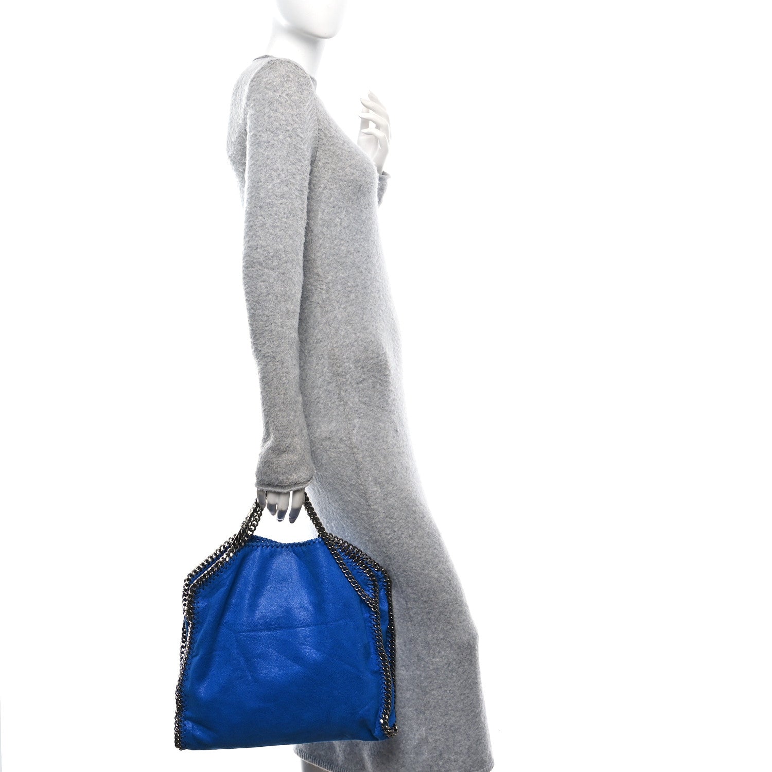 Stella McCartney Shaggy Deer Small Falabella Tote Bright Blue 2 of 9