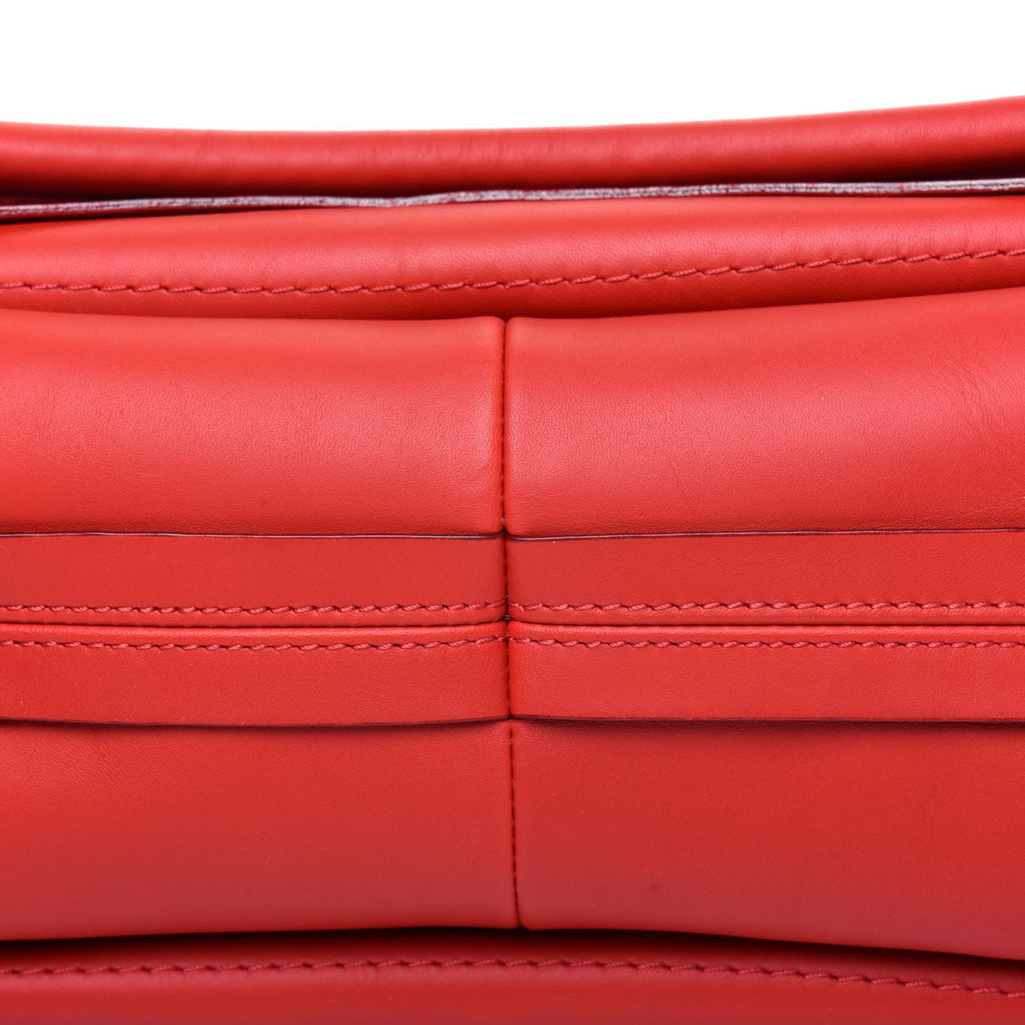 Calfskin Medium Paraty Metal Bar Trim Red