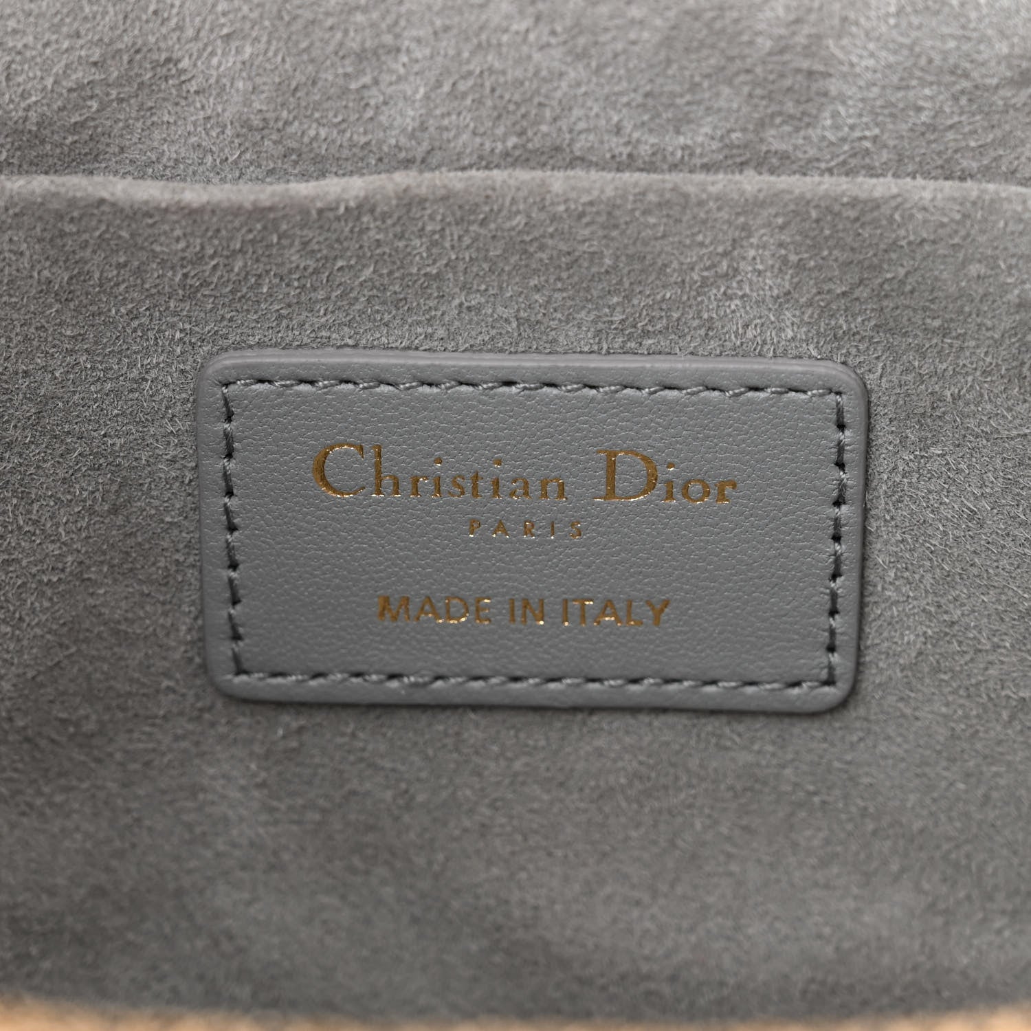 Christian Dior Lambskin Cannage Small Diortravel Vanity Case Grey 6 of 11