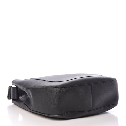 Burberry Grainy Calfskin Small Elmstone Hobo Black 4 of 13