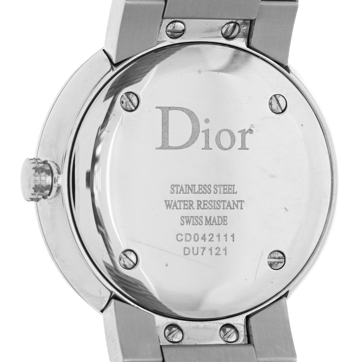 Stainless Steel Diamond Bezel Mother of Pearl 33mm La D De Dior Quartz Watch