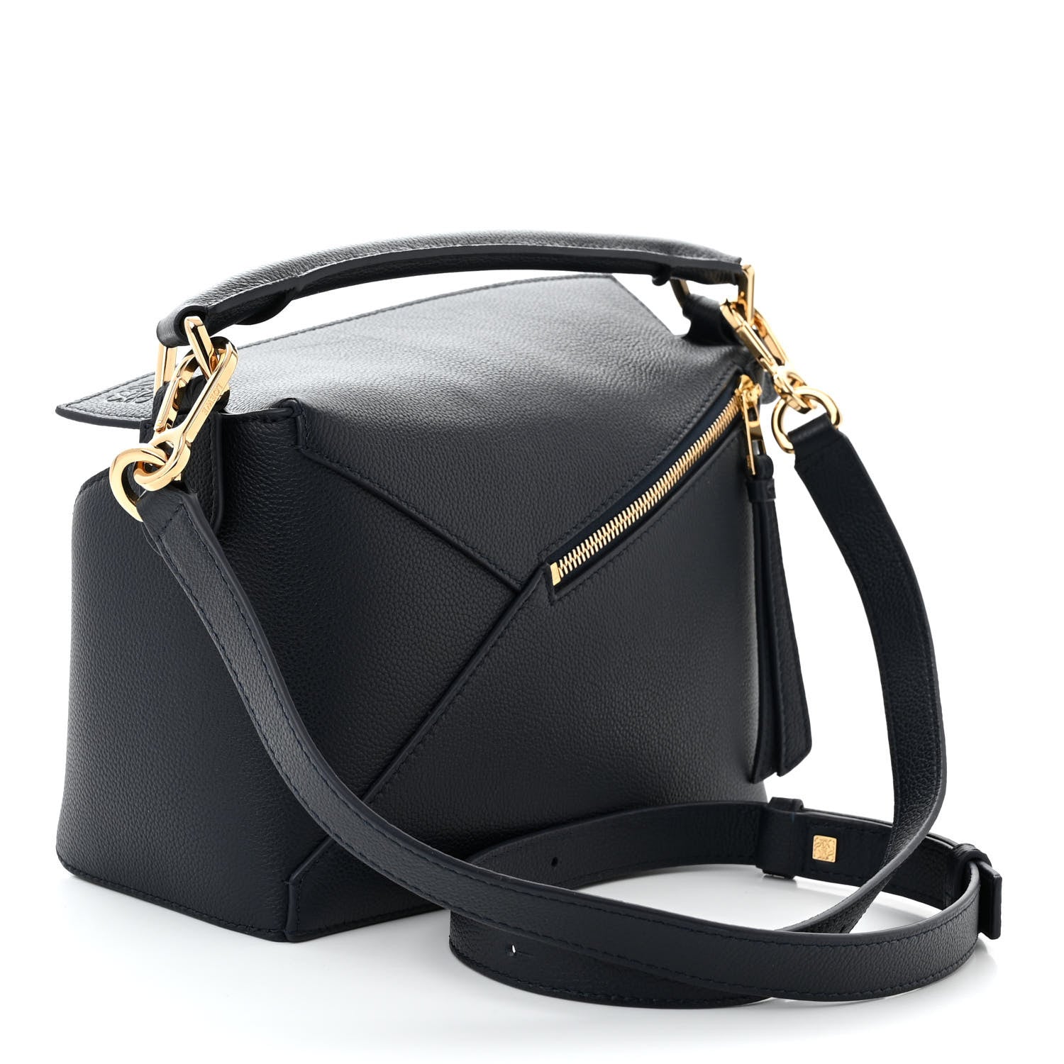 Loewe Soft Grained Calfskin Small Puzzle Edge Bag Navy 3 of 9