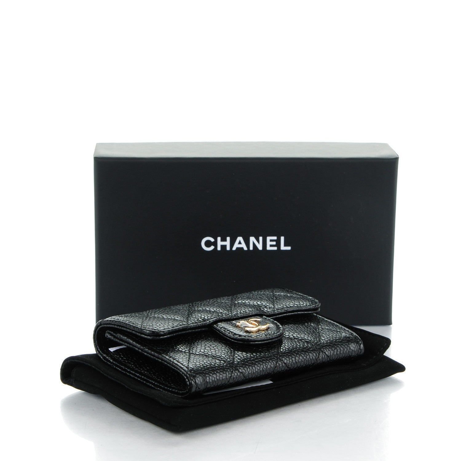 Chanel Caviar Quilted Flap Card Holder Black 4 of 8