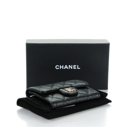 Chanel Caviar Quilted Flap Card Holder Black 4 of 8