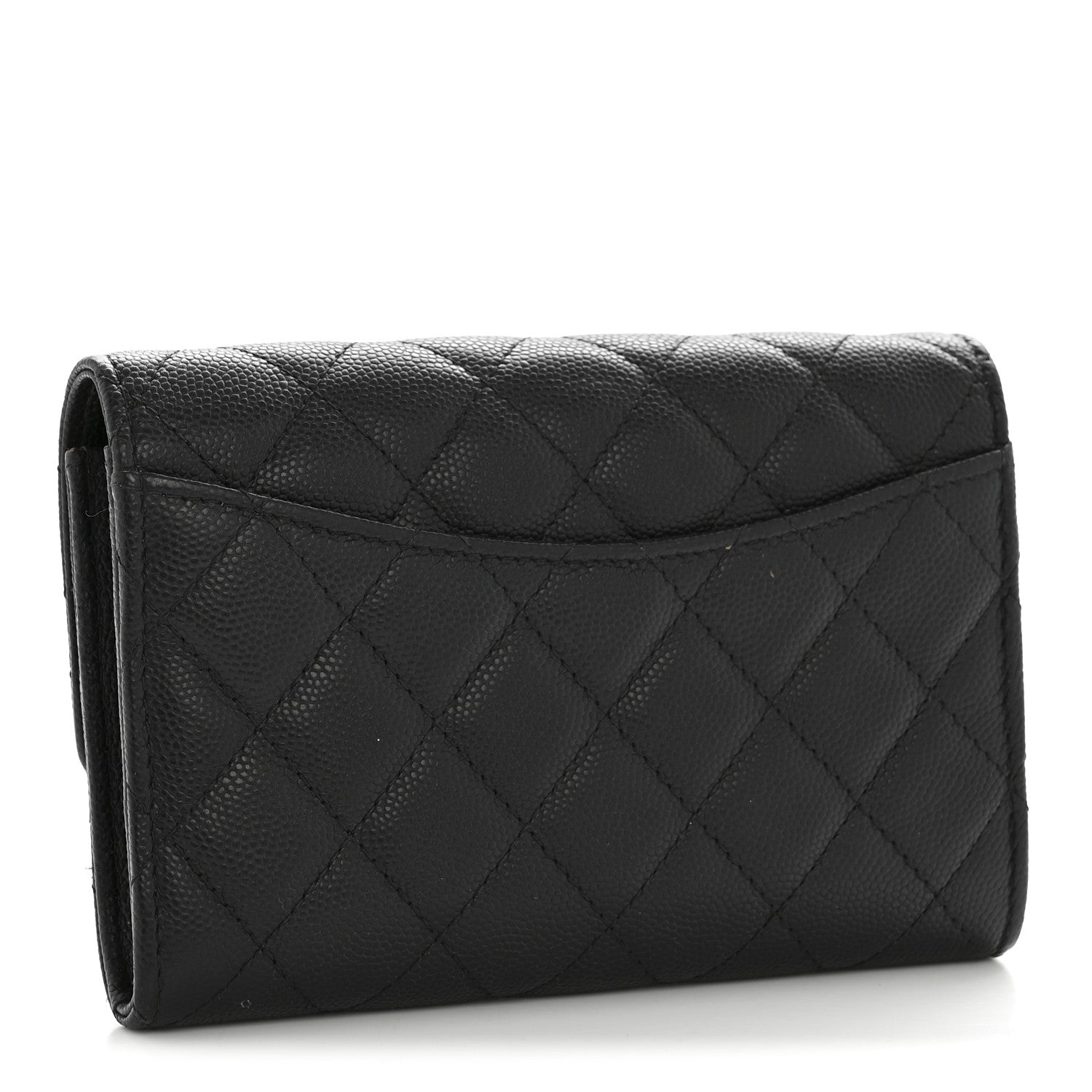 Chanel Caviar Quilted Medium Flap Wallet Black 3 of 12