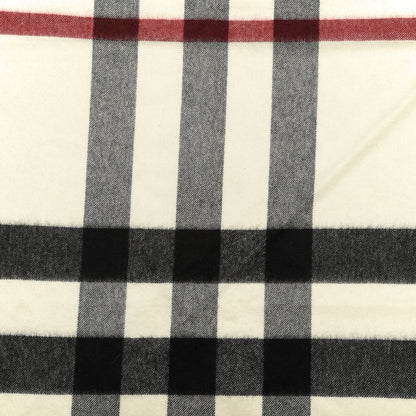 Burberry Cashmere Giant House Check Cape Scarf White 4 of 4
