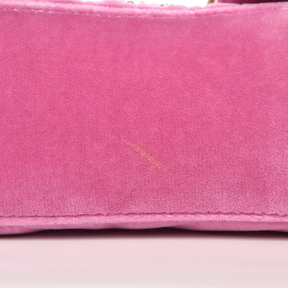 Gucci Velvet Matelasse Marquise Crystals Embroidered Small GG Marmont Shoulder Bag Malva 9 of 10