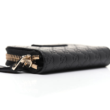 Gucci Microguccissima Zip Around Card Case Black 6 of 10