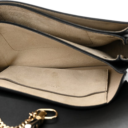 Chloe Suede Calfskin Small Faye Shoulder Bag Black 6 of 10