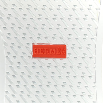 Hermes Calfskin Perforated Day Sneakers 37 White 6 of 8