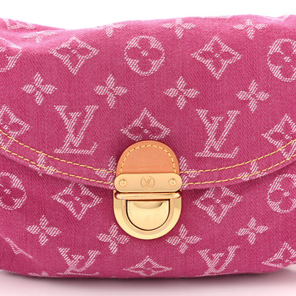 Louis Vuitton Monogram Denim Mini Pleaty Fuchsia 7 of 9