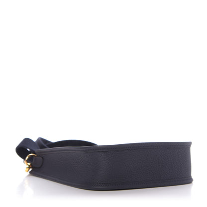 Hermes Taurillon Clemence Amazone Evelyne TPM Bleu Nuit Bleu Indigo 4 of 9