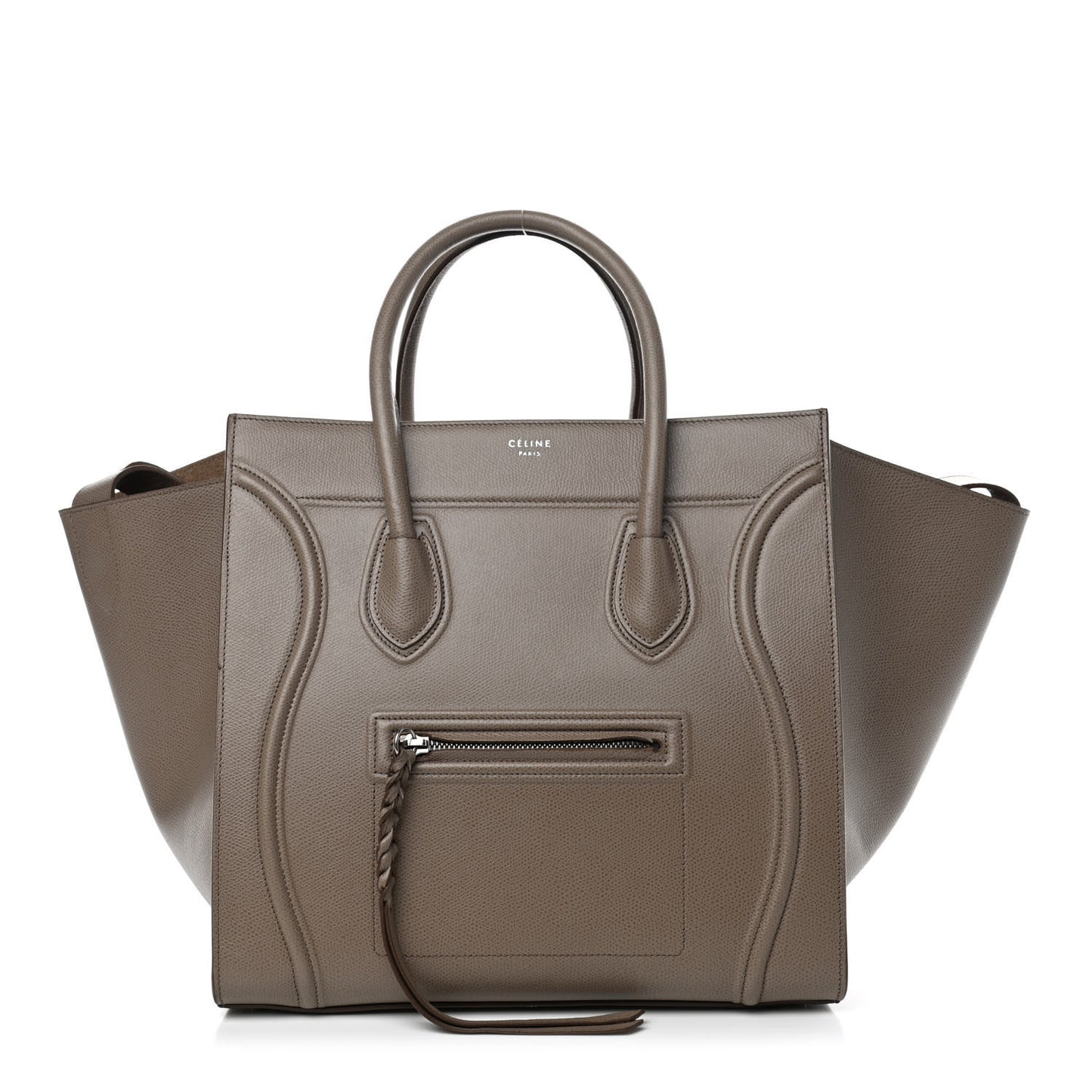 Baby Grained Calfskin Medium Phantom Luggage Taupe