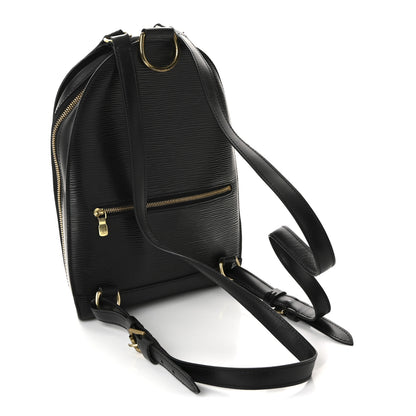 Louis Vuitton Epi Mabillon Backpack Black 3 of 9