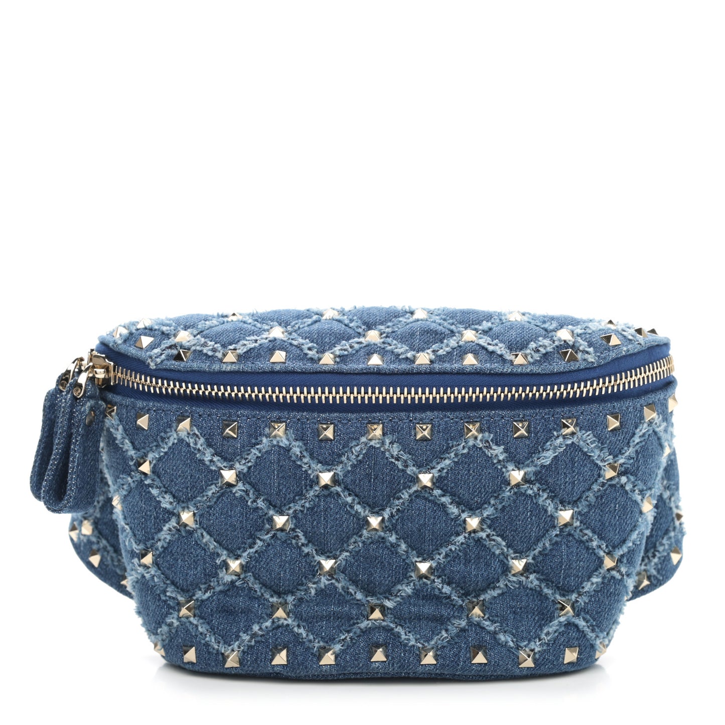 Denim Rockstud Spike Belt Bag Denim