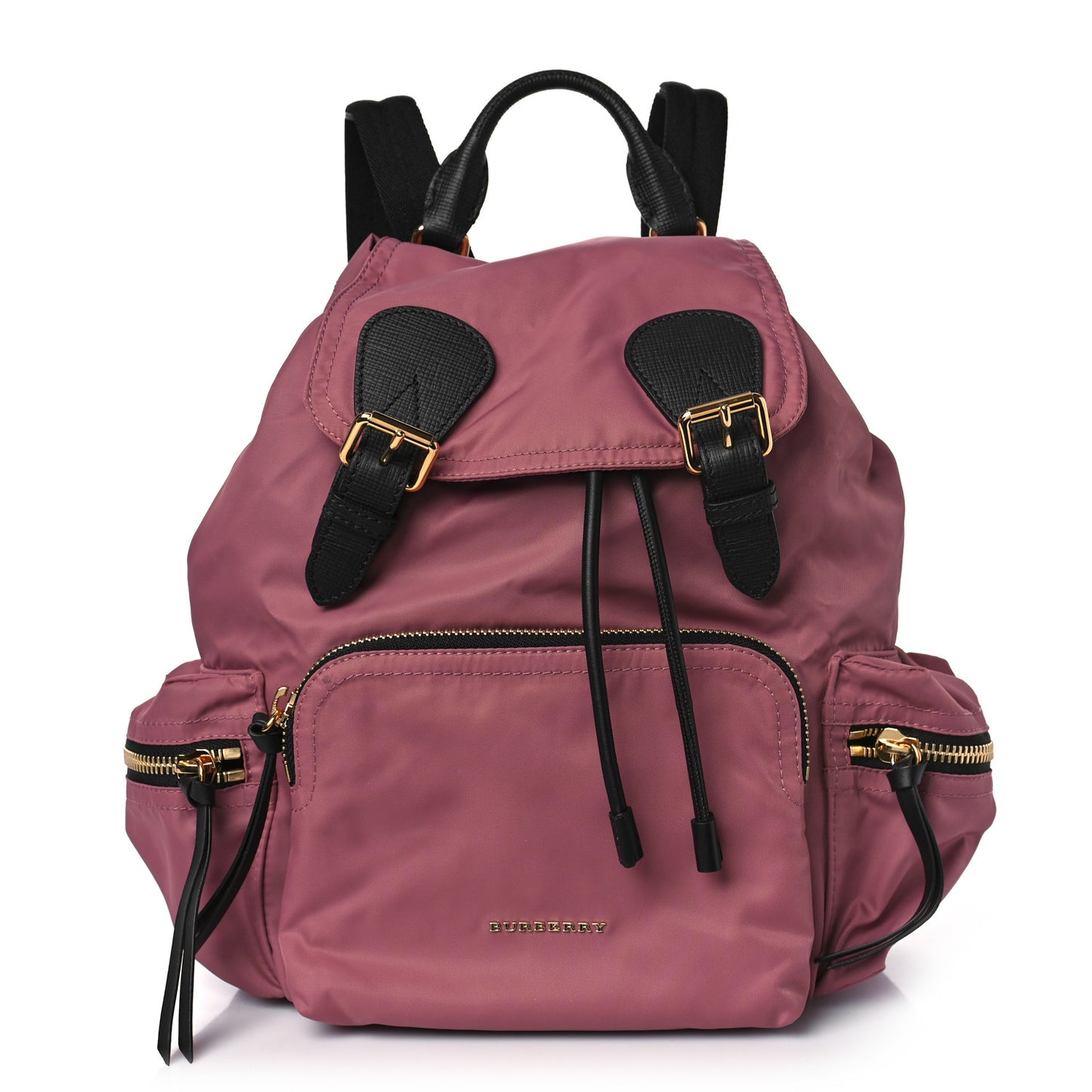 Nylon Medium Rucksack Backpack Mauve Pink
