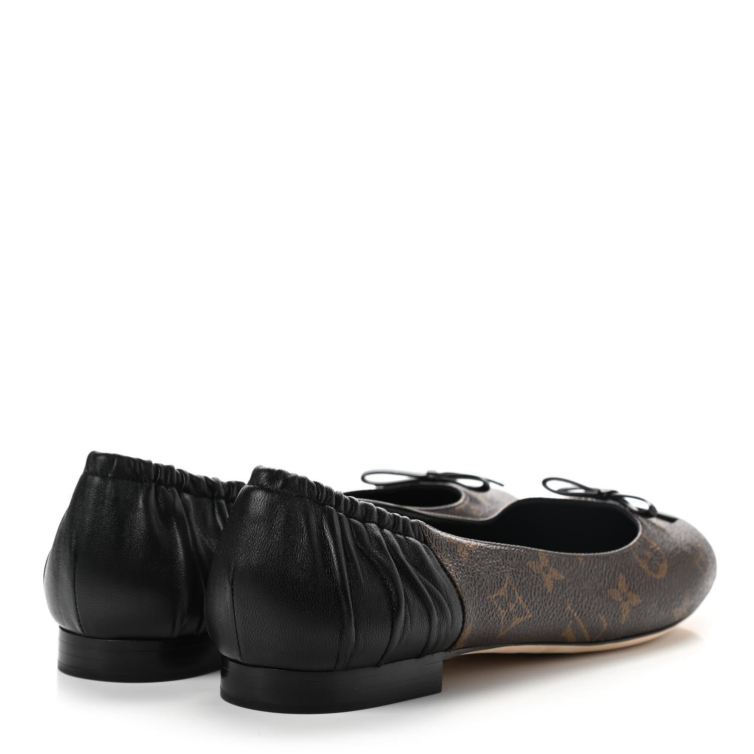 Louis Vuitton Monogram Lambskin Patent Joy Ballerina Flats 39 Black 4 of 8