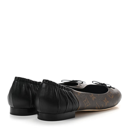 Louis Vuitton Monogram Lambskin Patent Joy Ballerina Flats 39 Black 4 of 8